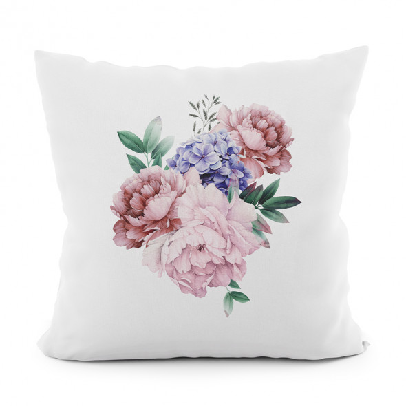 Poszewka dekoracyjna PEONI VELVET - 40x40 cm - wielokolorowy