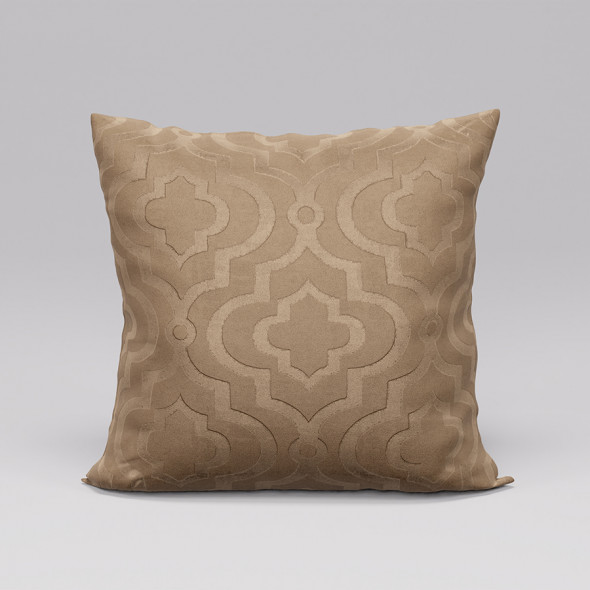Poszewka dekoracyjna SALMA - 40x40 cm - ciemny beżowy
