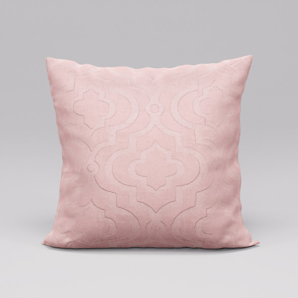 Poszewka dekoracyjna SALMA - 40x40 cm - pudrowy różowy