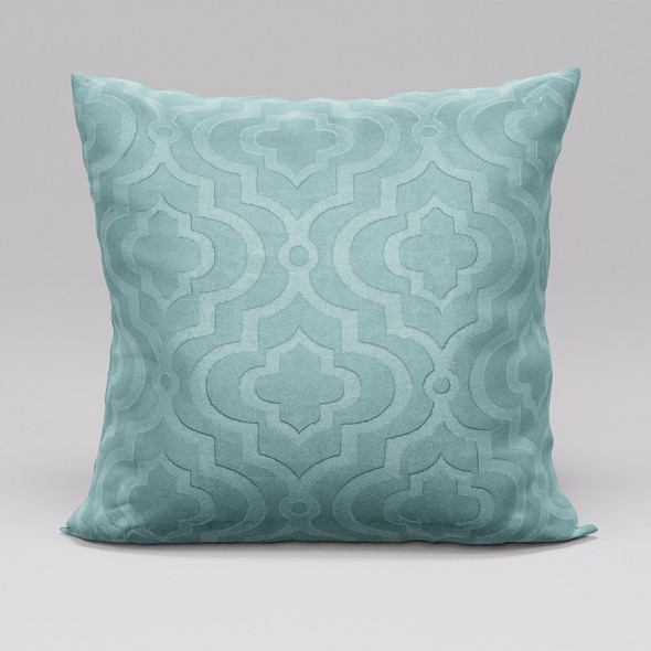 Poszewka dekoracyjna SALMA - 45x45 cm - miętowy