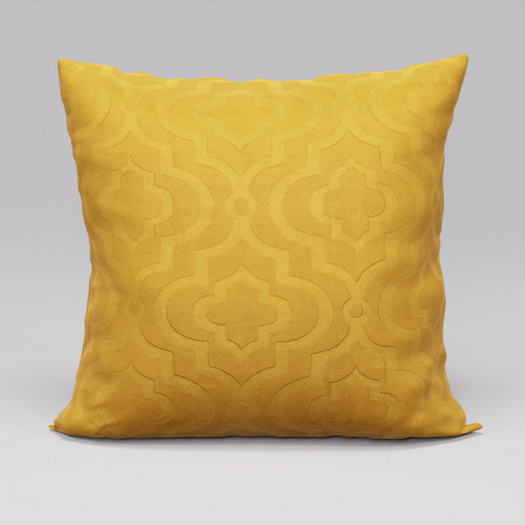 Poszewka dekoracyjna SALMA - 45x45 cm - żółty