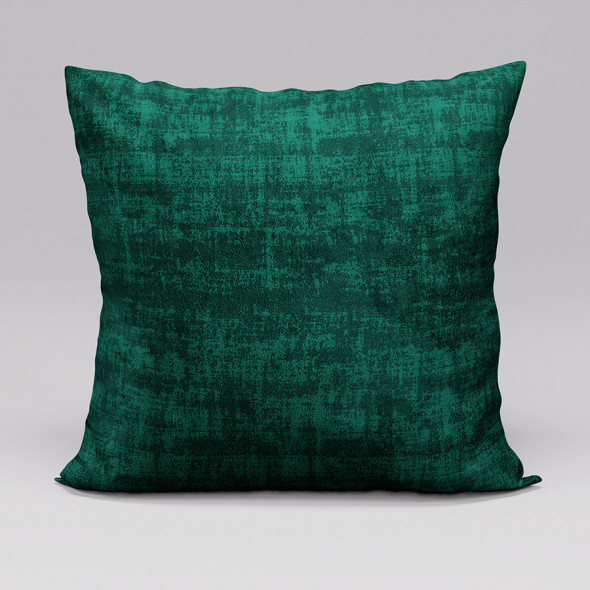 Poszewka dekoracyjna TAMARA - 45x45 cm - ciemny zielony butelkowy