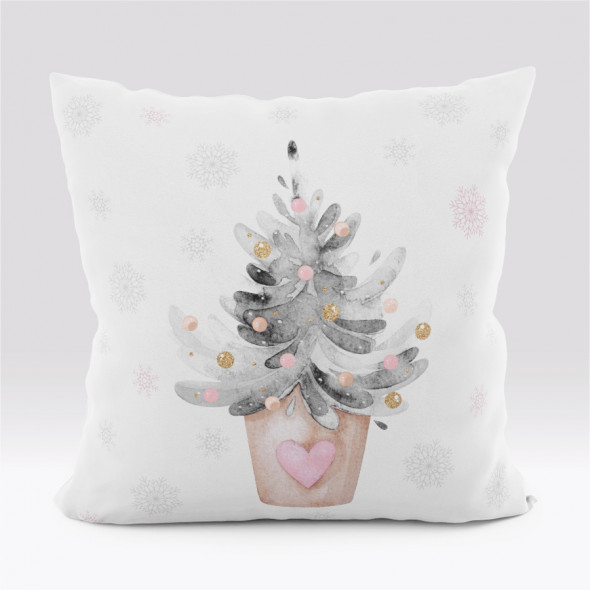 Poszewka dekoracyjna CHOINKA VELVET - 40x40 cm - 001