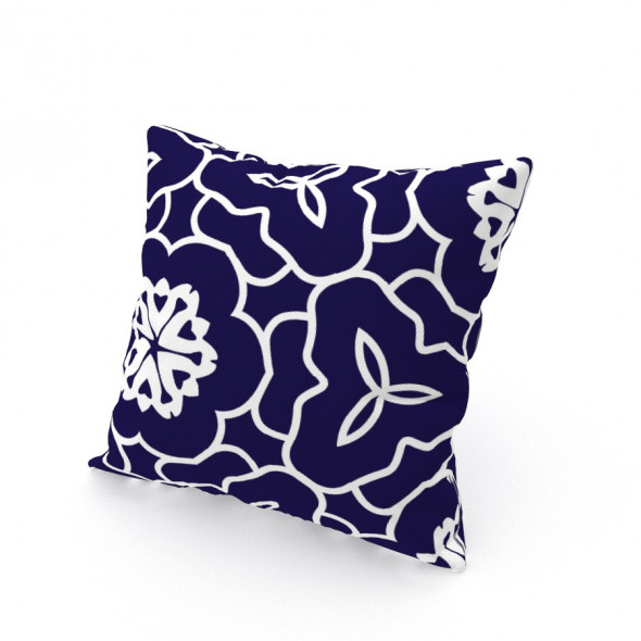 Poszewka drukowana ASTRAZIONE - 40x40 cm - granatowa