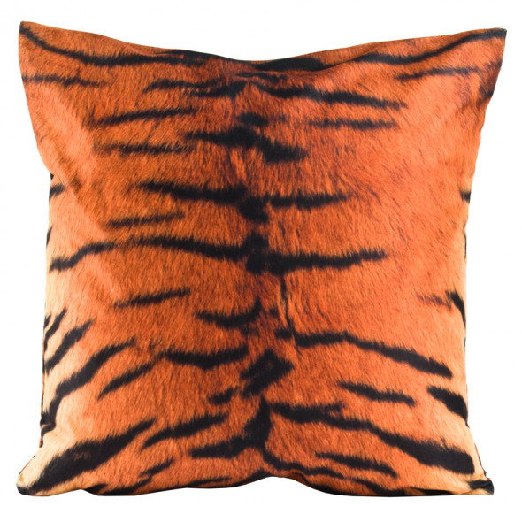 Poszewka drukowana JUNGLE - 40x40 cm - sierść tygrysa