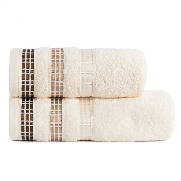 Ręcznik LUXURY - 70x140 cm - kremowy