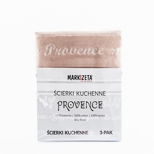 Ścierka kuchenna PROVENCE - 50x70 cm - caffe latte