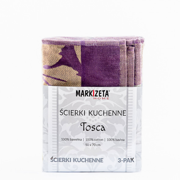 Ścierka kuchenna TOSCA - 50x70 cm - burgund