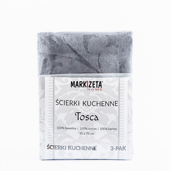 Ścierka kuchenna TOSCA - 50x70 cm - szara