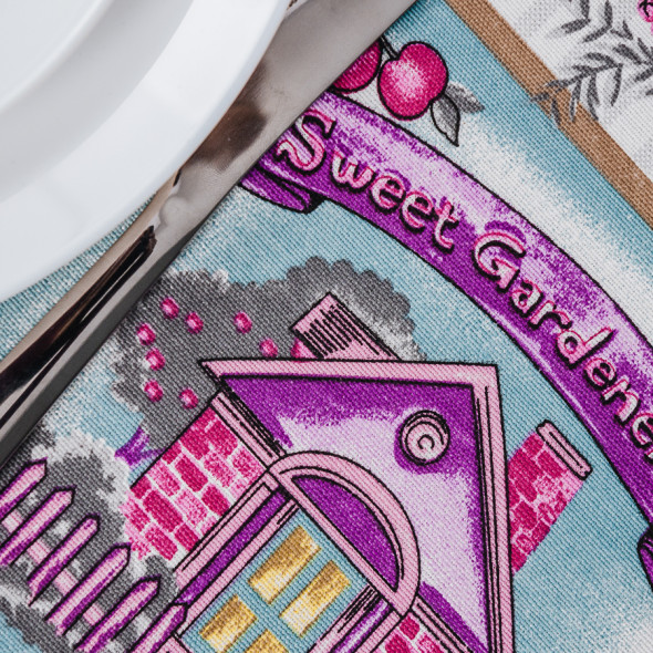 Serweta wodoodporna GARDEN - 85x85 cm - wielokolorowy