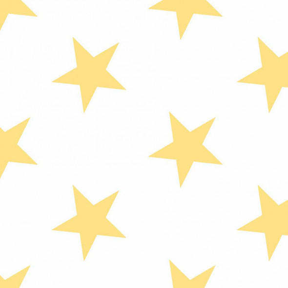 Serweta wodoodporna GWIAZDKI - 85x85 cm - ecru/żółta