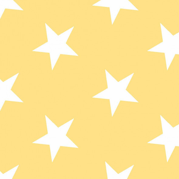 Serweta wodoodporna GWIAZDKI - 85x85 cm - żółta/ecru