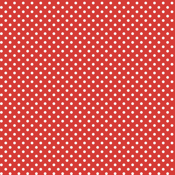 Serweta wodoodporna KROPKI - 85x85 cm - czerwony