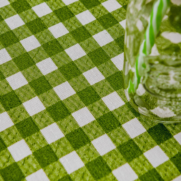 Serweta wodoodporna PARRILLA - 85x85 cm - ecru/zieleń