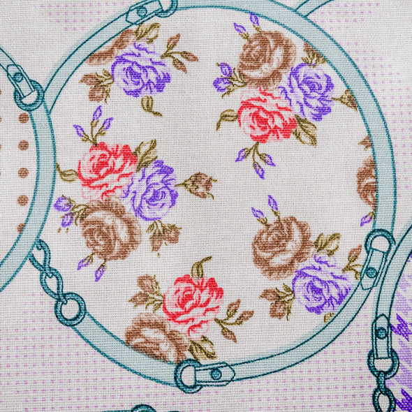 Serweta wodoodporna PĘTLA - 85x85 cm - wielokolorowy