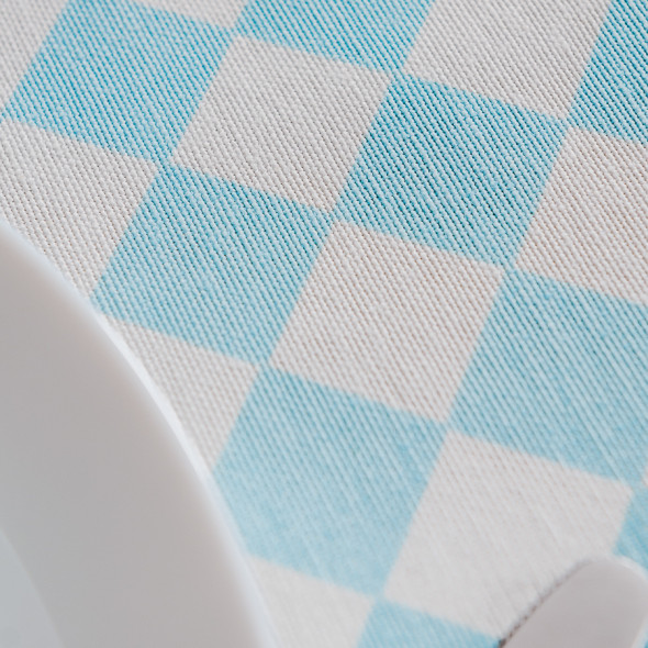 Serweta wodoodporna ROMBY - 85x85 cm - ecru/niebieski