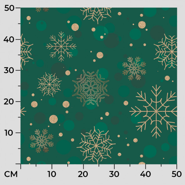 SNOWFLAKE Tkanina dekoracyjna VELVET, 140cm, kolor 002 zielony butelkowy