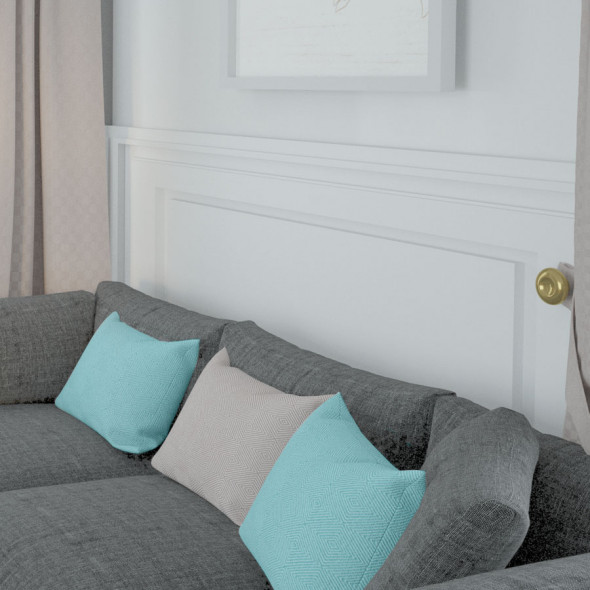 Tkanina dekoracyjna 025619-400 - wysokość 300 cm - brązowa