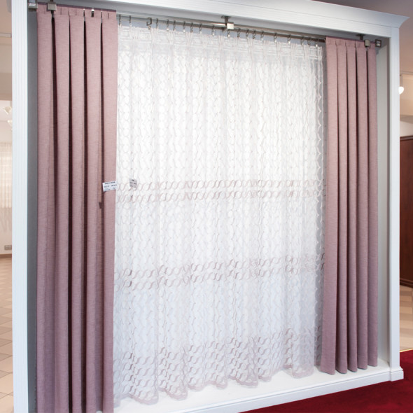 Tkanina jednobarwna ARTEMI-402 - wysokość 280 cm - brązowa