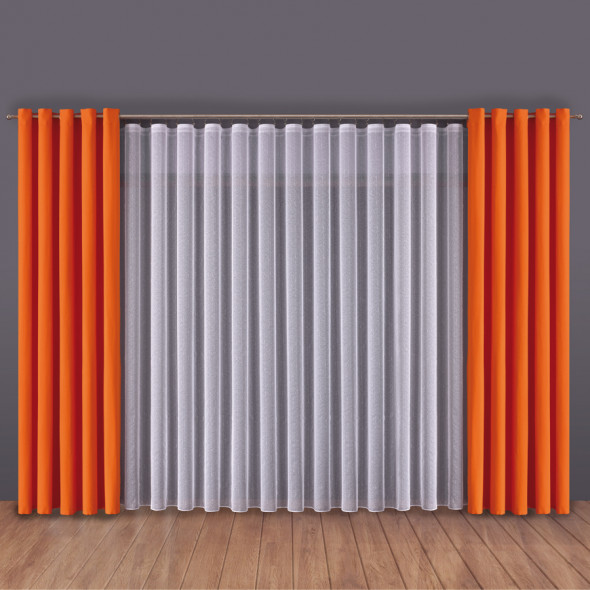 Tkanina jednobarwna BASIC-160 - szerokość 180 cm - żółty