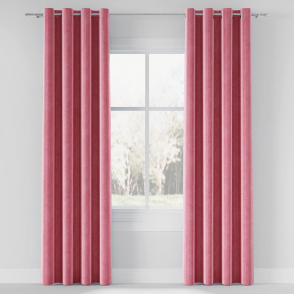 Tkanina jednobarwna VELVET-036 - szerokość 150 cm - różowy