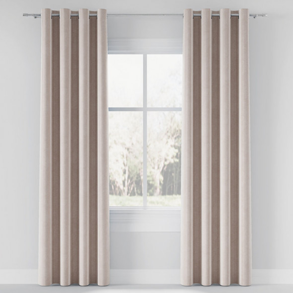 Tkanina jednobarwna VELVET-056 - szerokość 150 cm - kremowy