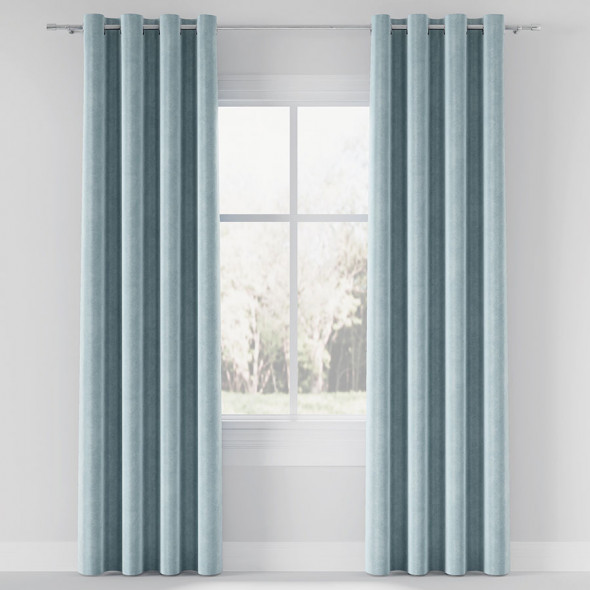 Tkanina jednobarwna VELVET-059 - szerokość 150 cm - szaro-niebieska