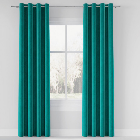 Tkanina jednobarwna Velvet-098 - szerokość 150 cm - turkus