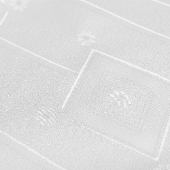 Tkanina obrusowa TOZAKA/182 - szerokość 185 cm - biała