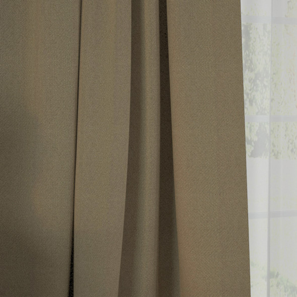 Tkanina zaciemniająca blackout NOBLE-632 - wysokość 280 cm - ciemnooliwkowa