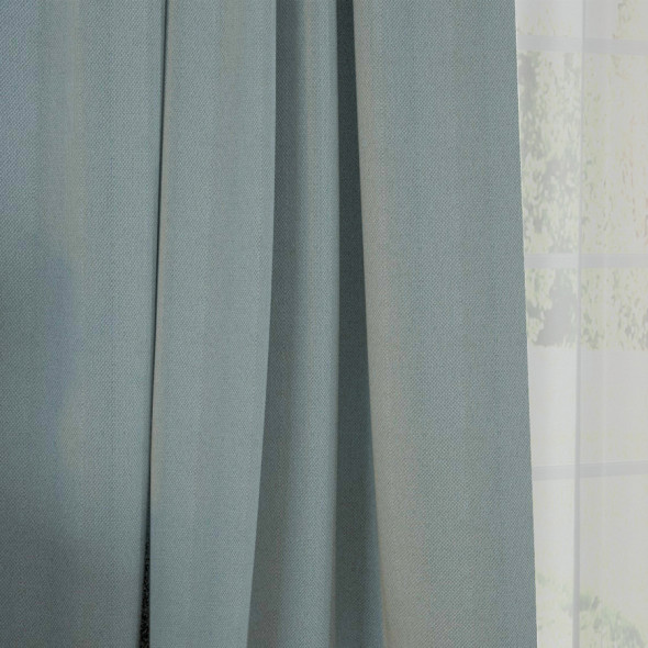 Tkanina zaciemniająca blackout NOBLE-688 - wysokość 280 cm - szaro-niebieska
