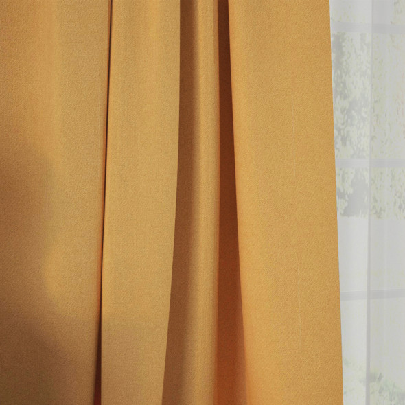 Tkanina zaciemniająca blackout NOBLE-698 - wysokość 280 cm - musztardowa