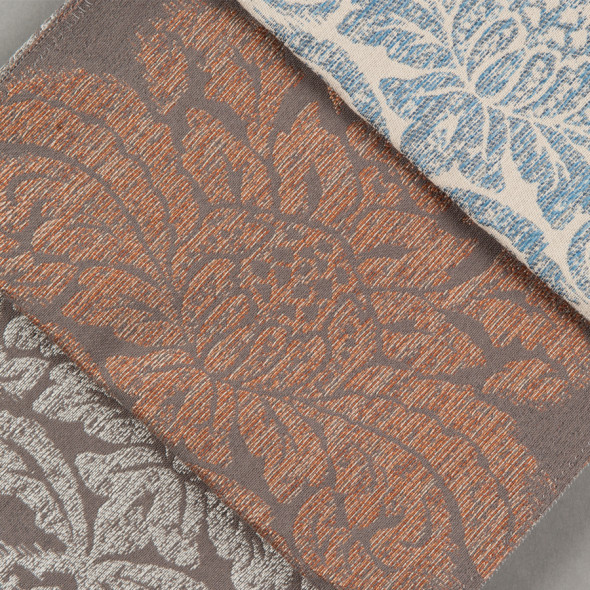 Tkanina zasłonowa 027133-401 - wysokość 300 cm - brązowa