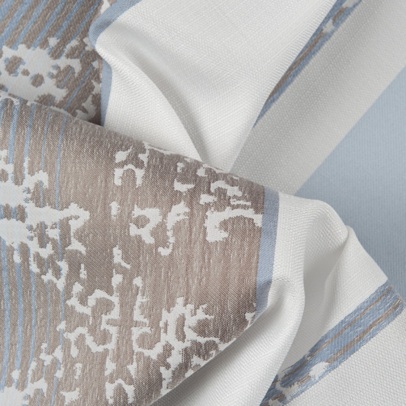 Tkanina zasłonowa 068501-003 - wysokość 290 cm - błękitna