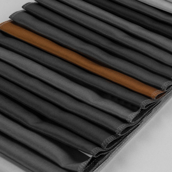 Tkanina zasłonowa typu tafta 015275-010 - wysokość 300 cm - miedziana