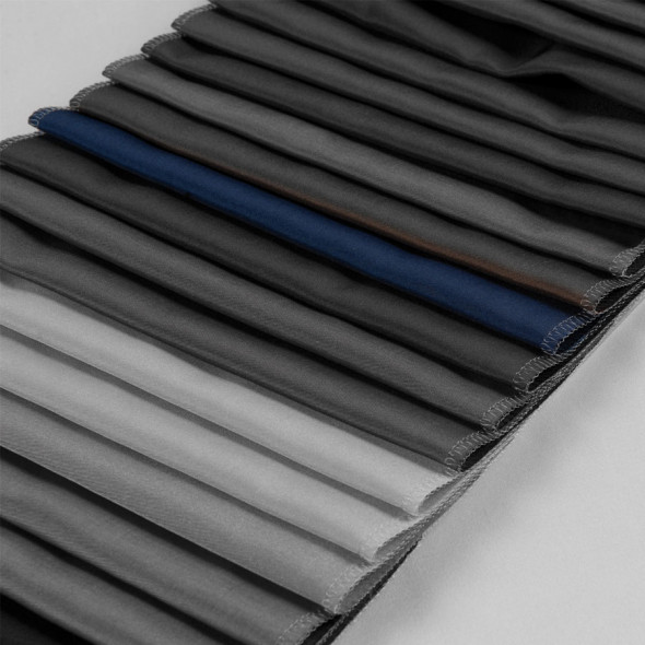 Tkanina zasłonowa typu tafta 015275-017 - wysokość 300 cm - atramentowa