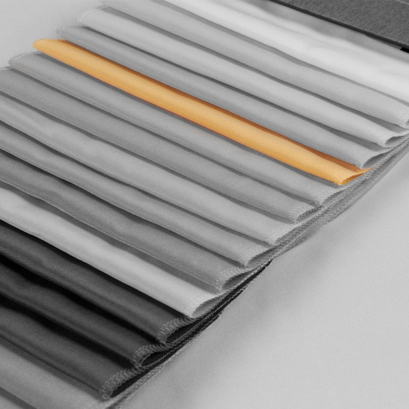 Tkanina zasłonowa typu tafta 015275-026 - wysokość 300 cm - słomkowa