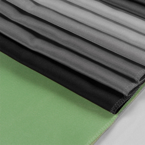 Tkanina zasłonowa typu tafta 015275-028 - wysokość 300 cm - zielona