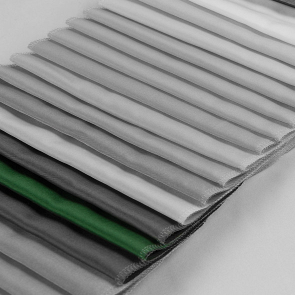 Tkanina zasłonowa typu tafta 015275-029 - wysokość 300 cm - butelkowa zieleń