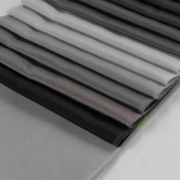 Tkanina zasłonowa typu tafta 015275-035 - wysokość 300 cm - szara