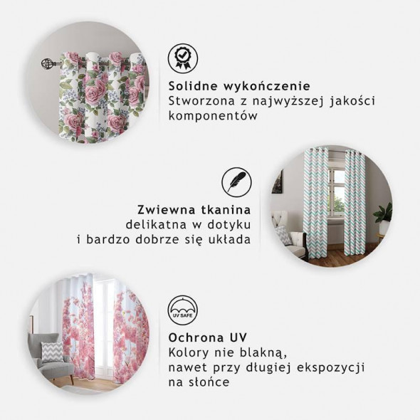 Zasłona - Chmurki I tęcza