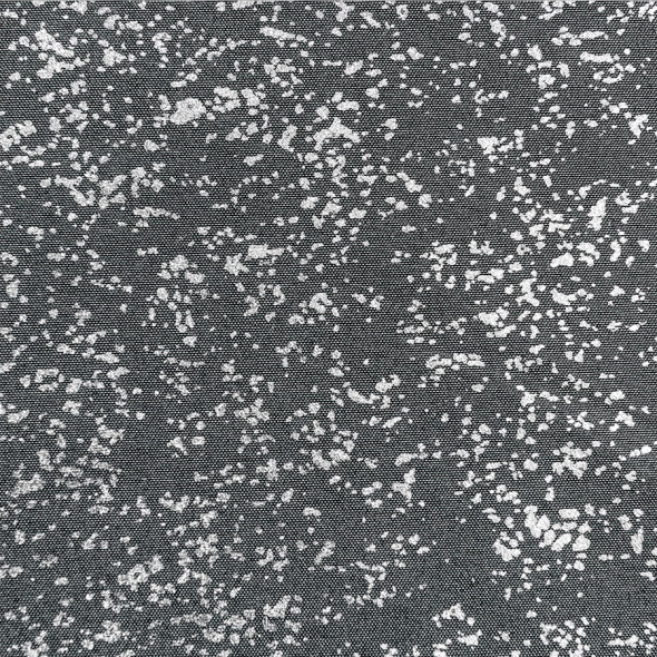 Zasłona gotowa na przelotkach LUNA - 260x140 cm - grafitowy ze srebrnym nadrukiem