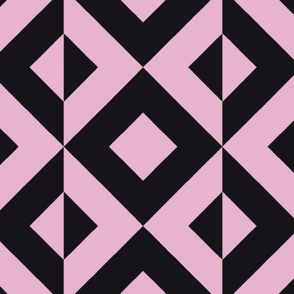 Zasłona gotowa na przelotkach MAROCCO TRE - 260x150 cm - czarna/pudrowy róż