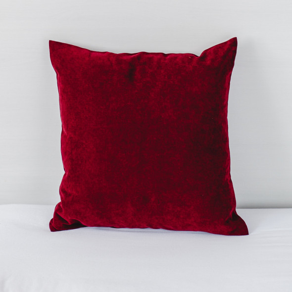 Zasłona gotowa na przelotkach MILAS 024 - 250x140 cm - czerwony