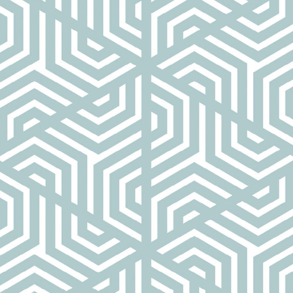 Zasłona gotowa na taśmie "Regolare Uno" - 250x150 cm - biała/miętowa