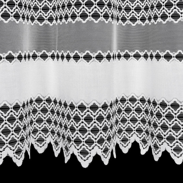 Zazdrostka gotowa żakardowa FILOMENA - 110x400 cm - biały