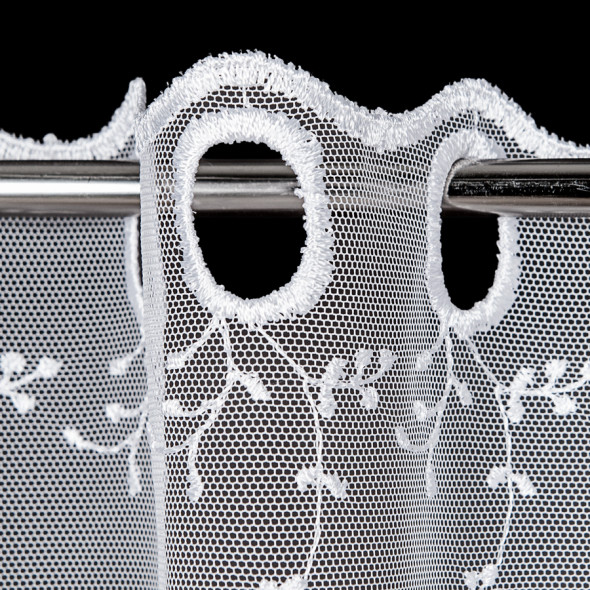 Zazdrostka haftowana 009133 - wysokość 40 cm - biały