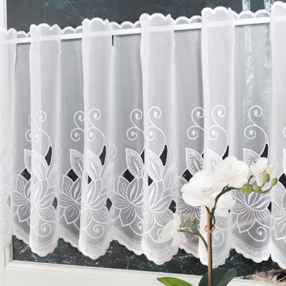 Zazdrostka haftowana 015514 - wysokość 75 cm - biały