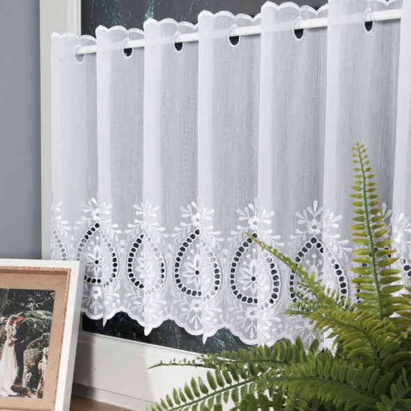 Zazdrostka haftowana 040942 - wysokość 70 cm - biały