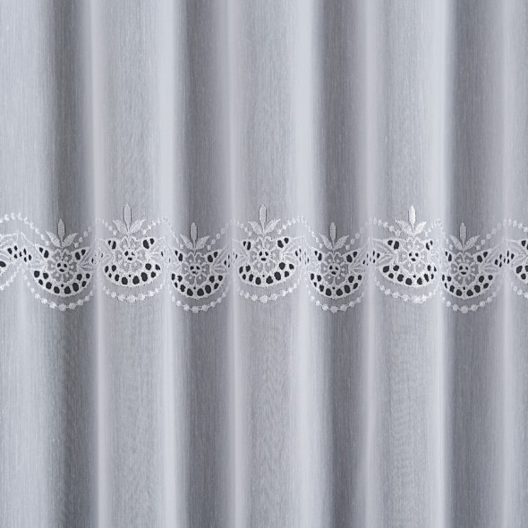 Zazdrostka haftowana 040943 - wysokość 40 cm - biała